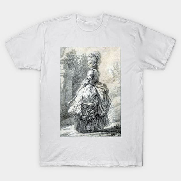 Elisabeth Louise Vigée Le Brun Marie Antoinette in a Park T-Shirt by pdpress